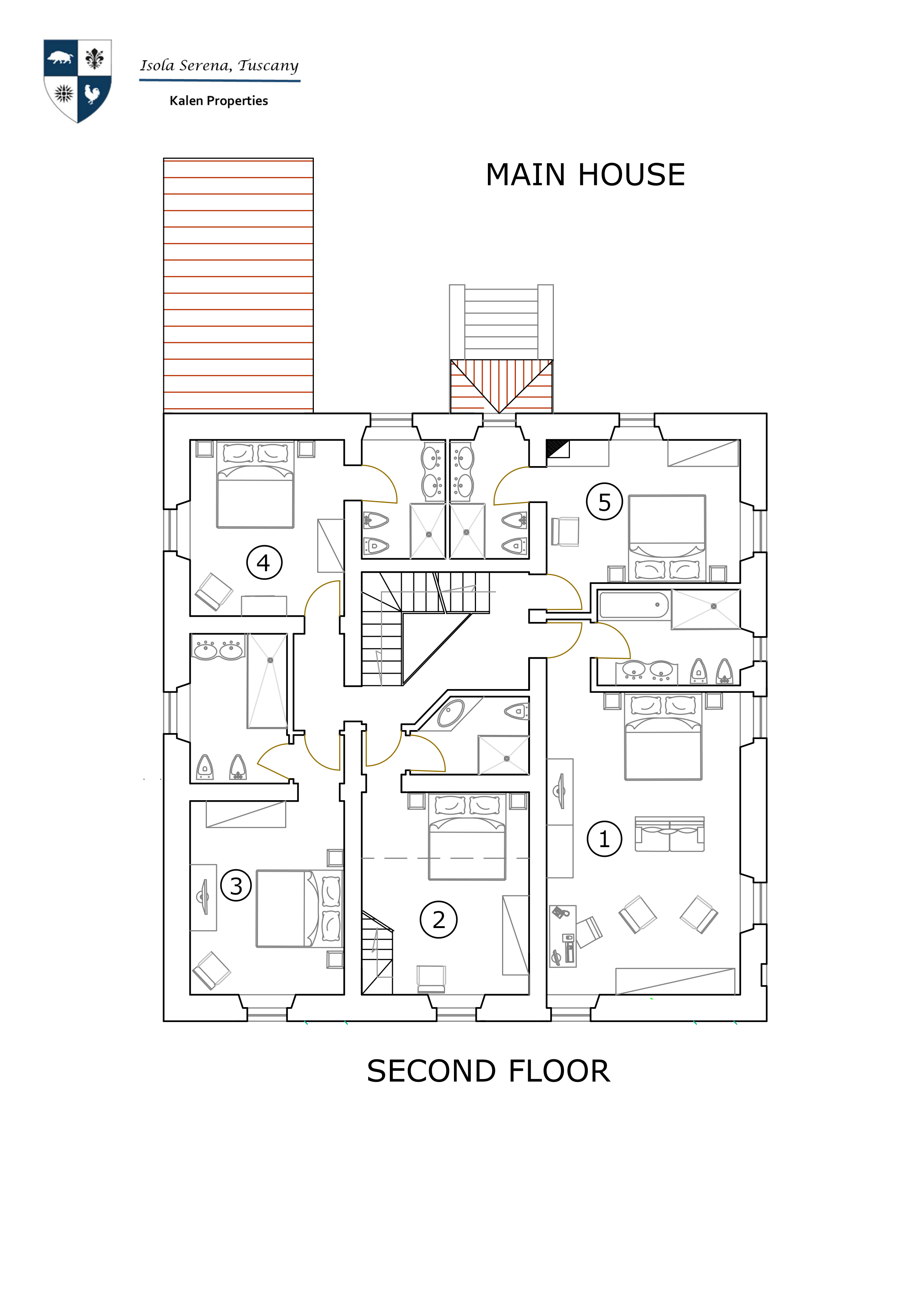 Main House Second Floor